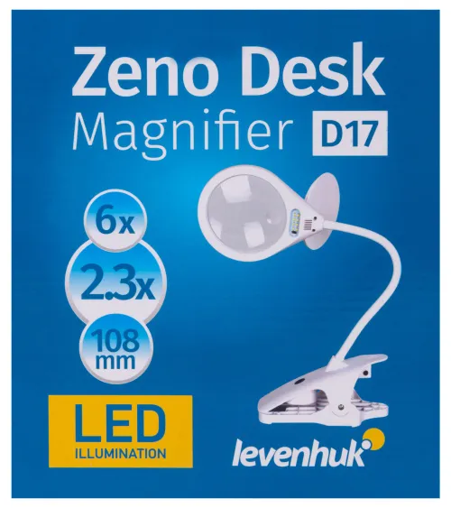 photograph Levenhuk Zeno Desk D17 Magnifier,  12