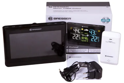 image Bresser Weather Station with Colour Display, black,  2