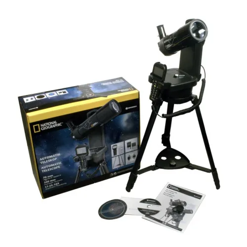 photograph Bresser National Geographic 70/350 GOTO Telescope 70mm Refractor,  2