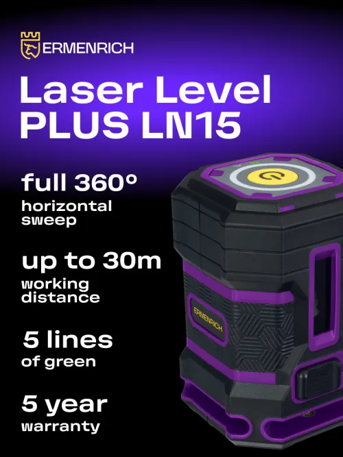 image Ermenrich PLUS LN15 Laser Level,  11