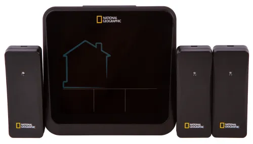 image Bresser National Geographic VA Weather Station with Color Display and 3 Sensors,  4