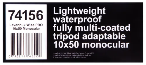 picture Levenhuk Wise PRO 10x50 Monocular,  15