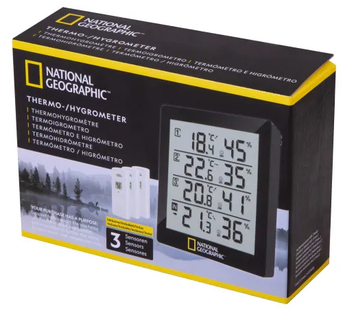 picture Bresser National Geographic Thermo-Hygrometer 4 Measurement Results, black,  10