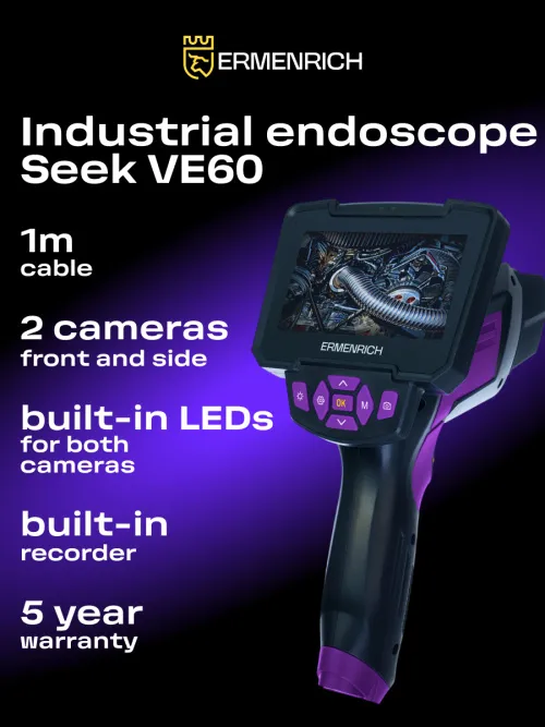 photo Ermenrich Seek VE60 Industrial Endoscope,  16