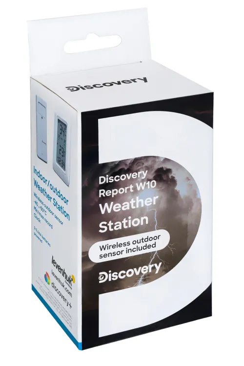 image Levenhuk Discovery Report W10 Weather Station with clock,  10