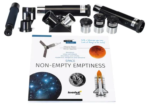 picture Levenhuk Discovery Spark 707 AZ Telescope with book,  3