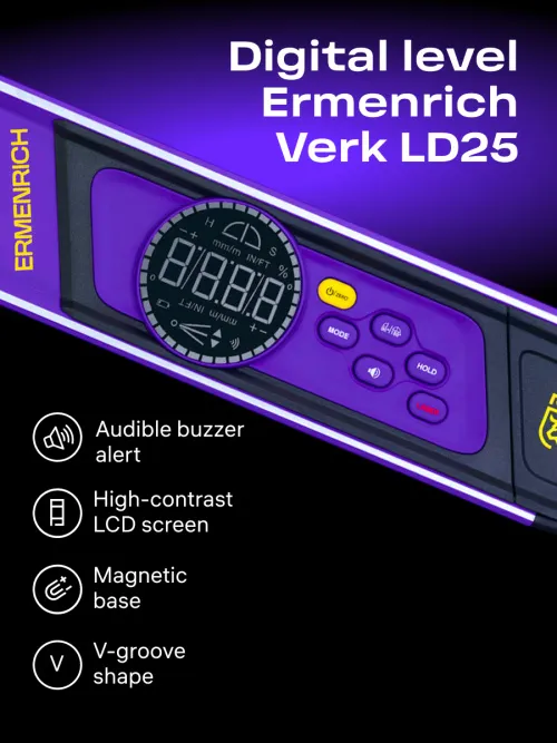 photo Ermenrich Verk LD25 Digital Level, with laser,  9
