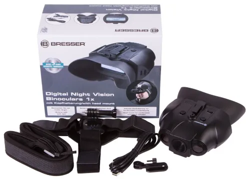 image Bresser 1–2x Digital Night Vision Binoculars, with Head Mount,  2