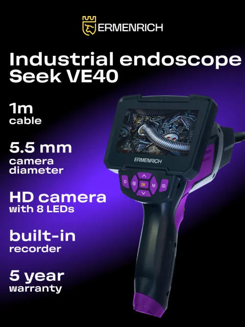 photograph Ermenrich Seek VE40 Industrial Endoscope,  17