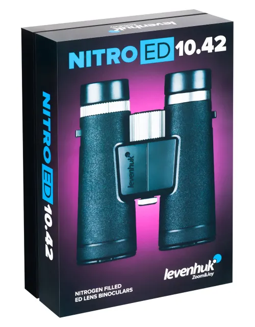 photo Levenhuk Nitro ED 10x42 Binoculars,  12