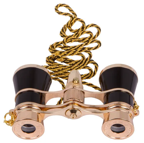 photo Levenhuk Broadway 325F Opera Glasses (with LED light and chain),  9