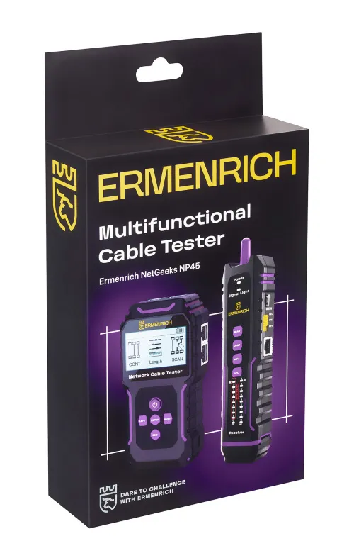 photograph Ermenrich NetGeeks NP45 Multifunctional Cable Tester,  12