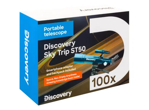 picture Levenhuk Discovery Sky Trip ST50 Telescope with book,  16