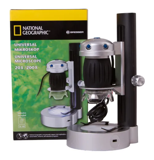 photograph Bresser National Geographic Digital USB Microscope with stand,  8
