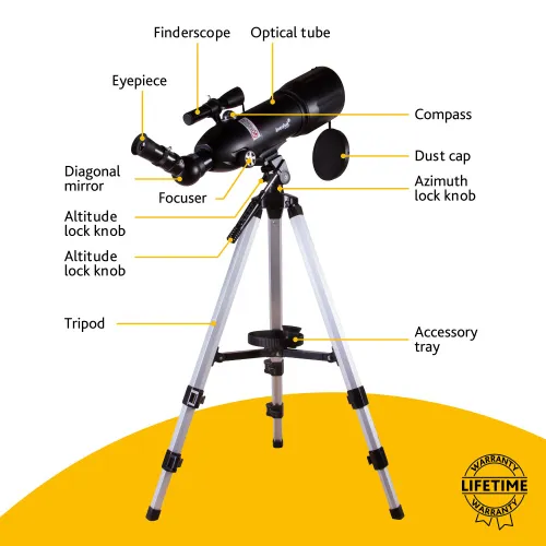 photo Levenhuk Skyline Travel 80 Telescope,  16