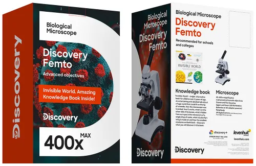 picture Levenhuk Discovery Femto Polar digital microscope with book,  10