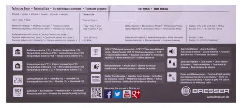 picture Bresser Temeo Life Weather Station with Color Display, black,  11