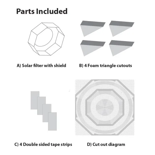 image Explore Scientific Sun Catcher Solar Filter for 110–130mm Telescopes,  4
