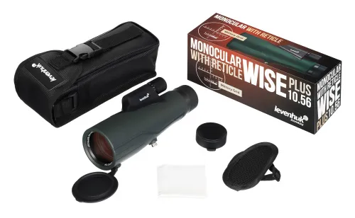 image Levenhuk Wise PLUS 10x56 Monocular with Reticle,  3