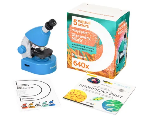image Levenhuk Discovery Micro Microscope with book,  4