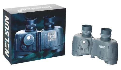 photo Levenhuk Nelson 8x30 Binoculars with Reticle and Compass,  3