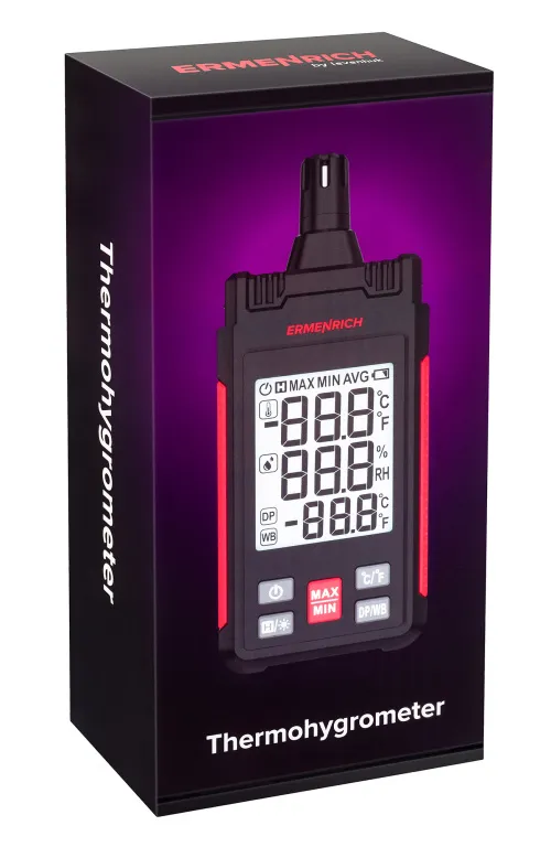 image Ermenrich Wett TU20 Thermohygrometer,  9