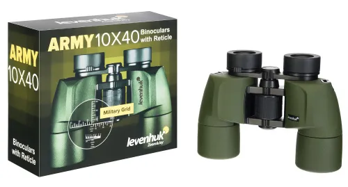 photograph Levenhuk Army 10x40 Binoculars with Reticle,  6