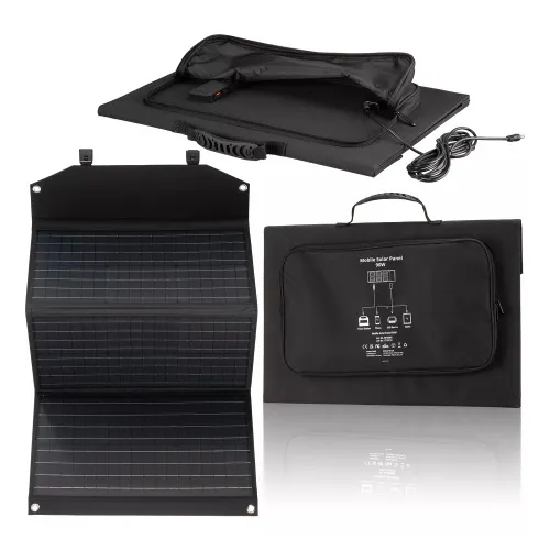 photograph Bresser Mobile Solar Charger 90 Watt with USB,  8