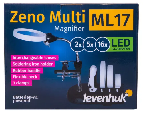 photograph Levenhuk Zeno Multi ML17 Black Magnifier,  13