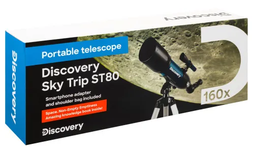 photo Levenhuk Discovery Sky Trip ST80 Telescope with book,  18