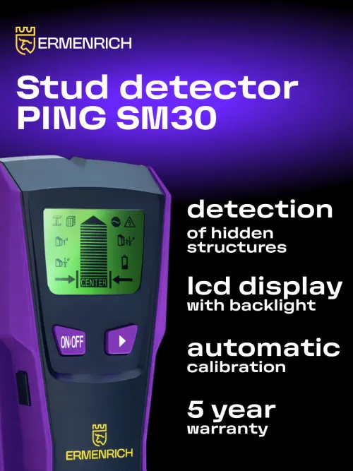 picture Ermenrich Ping SM30 Stud Detector,  6
