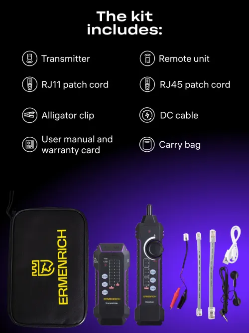 picture Ermenrich NetGeeks NP25 PoE Tester,  16