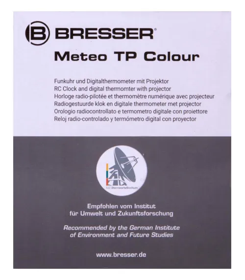 photograph Bresser Projection Clock with Color Display, black,  14