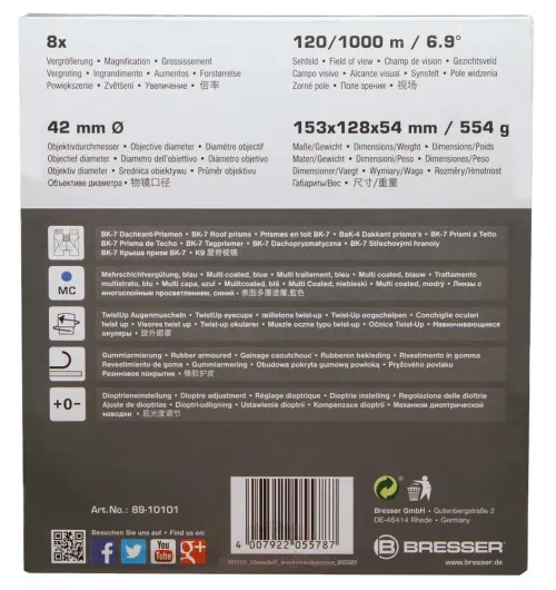 image Bresser S-Series 8x42 Binoculars,  13