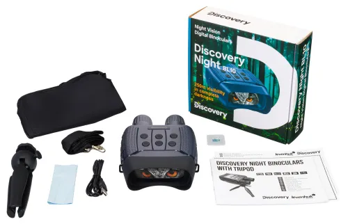 photograph Levenhuk Discovery Night BL10 Digital Night Vision Binoculars with Tripod,  2
