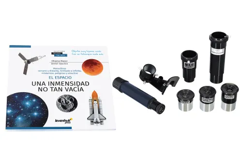 picture Levenhuk Discovery Spark Travel 76 Telescope with book,  5