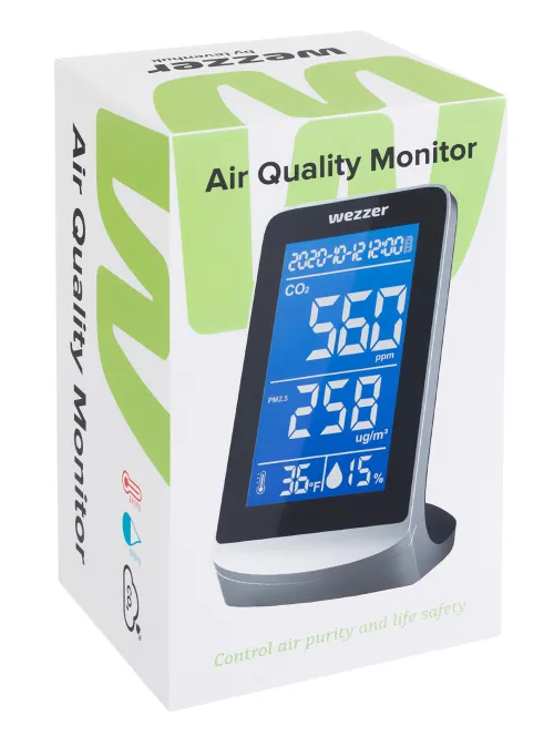 photograph Levenhuk Wezzer Air PRO DM40 Air Quality Monitor,  7
