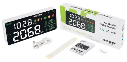 picture Levenhuk Wezzer Air PRO CN20 Air Quality Noise Monitor,  2