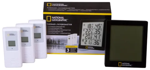 picture Bresser National Geographic Thermo-Hygrometer 4 Measurement Results, black,  2