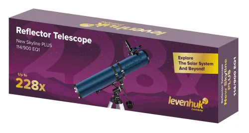 image Levenhuk New Skyline PLUS 114/900 EQ1 Telescope,  2