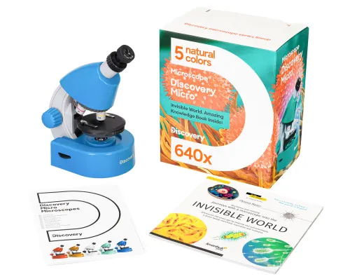 image Levenhuk Discovery Micro Microscope with book,  4