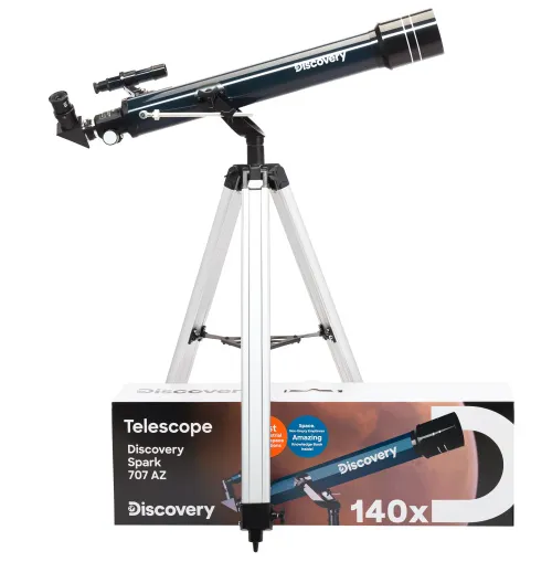 picture Levenhuk Discovery Spark 707 AZ Telescope with book,  2