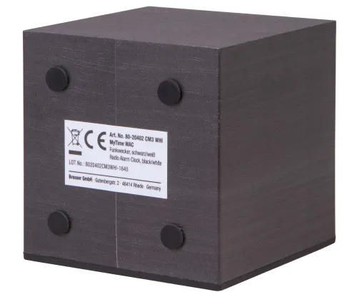 picture Bresser MyTime WAC Tabletop Alarm Clock, black,  8