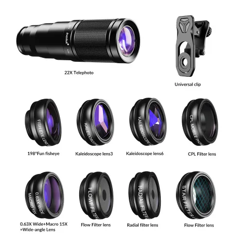 image Levenhuk Kelvin SLS10 Smartphone Lens Set,  3