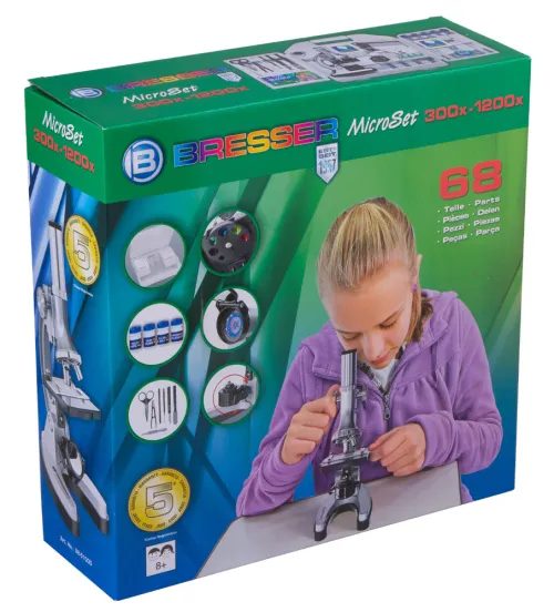 picture Bresser Junior Biotar 300–1200x Microscope, with case,  11