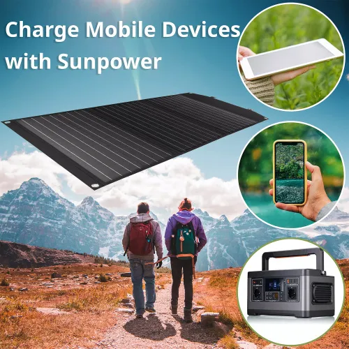 photograph Bresser Mobile Solar Charger 90 Watt with USB,  3