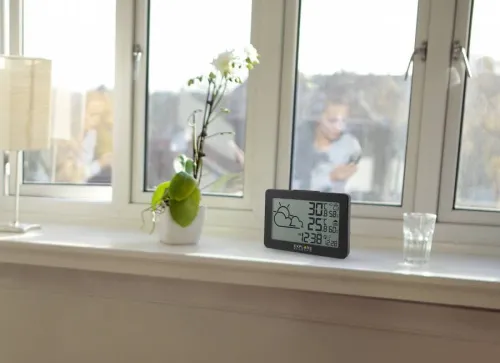 photograph Explore Scientific Radio-controlled Weather Station, black,  7