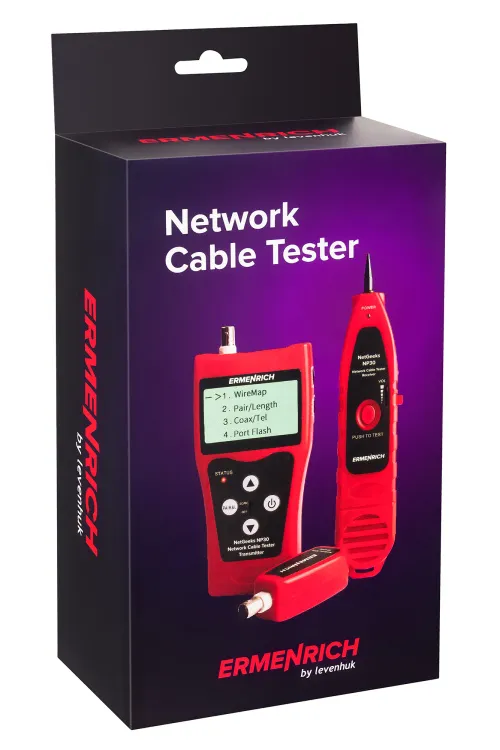 picture Ermenrich NetGeeks NP30 Network Cable Tester - Exhibition Item,  12