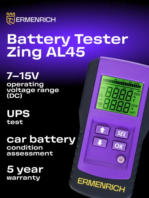 photograph Ermenrich Zing AL45 Battery Tester,  7