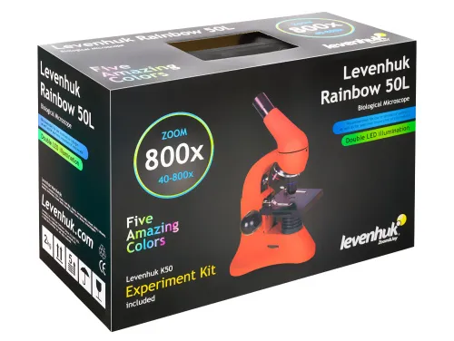 image Levenhuk Rainbow 50L Azure Microscope - Exhibition Item,  19